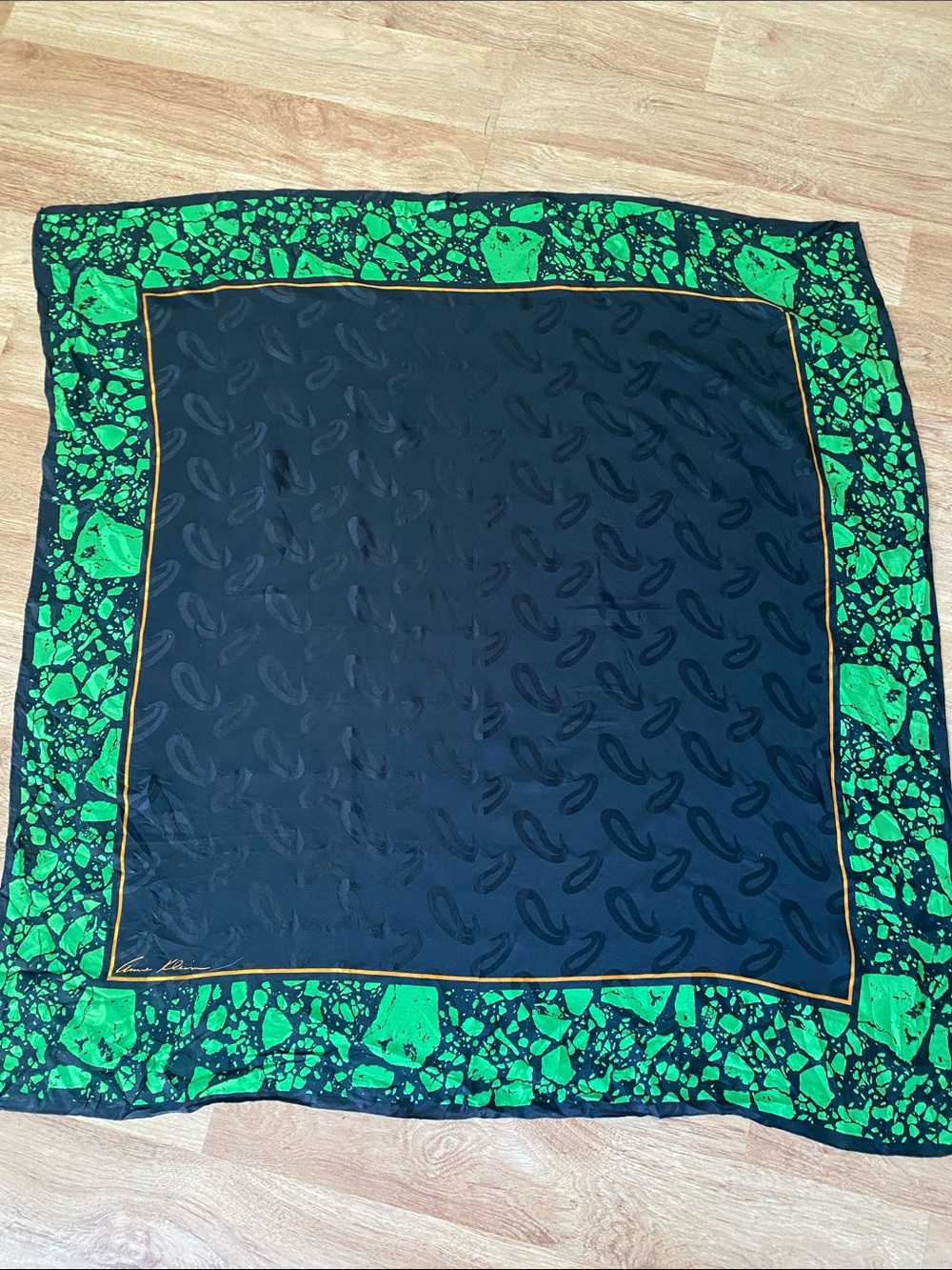 Anne Klein large vintage scarf silk?